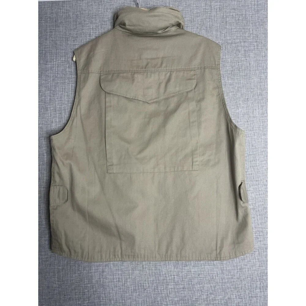 HUMVEE Vest Mens Large Khaki Back Pocket Hunting Photography Fishing Cargo Tan - Picture 8 of 11